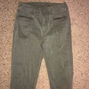 Olive green American eagle jeans!